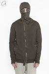 BORIS BIDJAN SABERI Hooded Jacket AW22 ZIPPER2 FTT00008 Gray Coffee 2